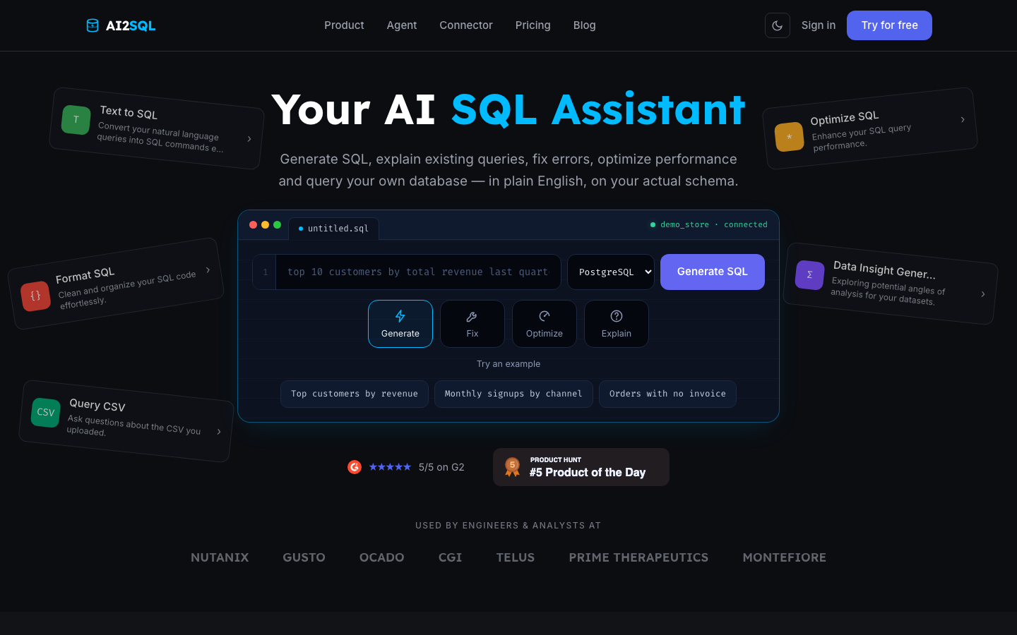 Ai 2 Sql screenshot