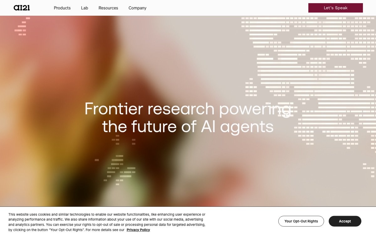 AI21 Labs homepage