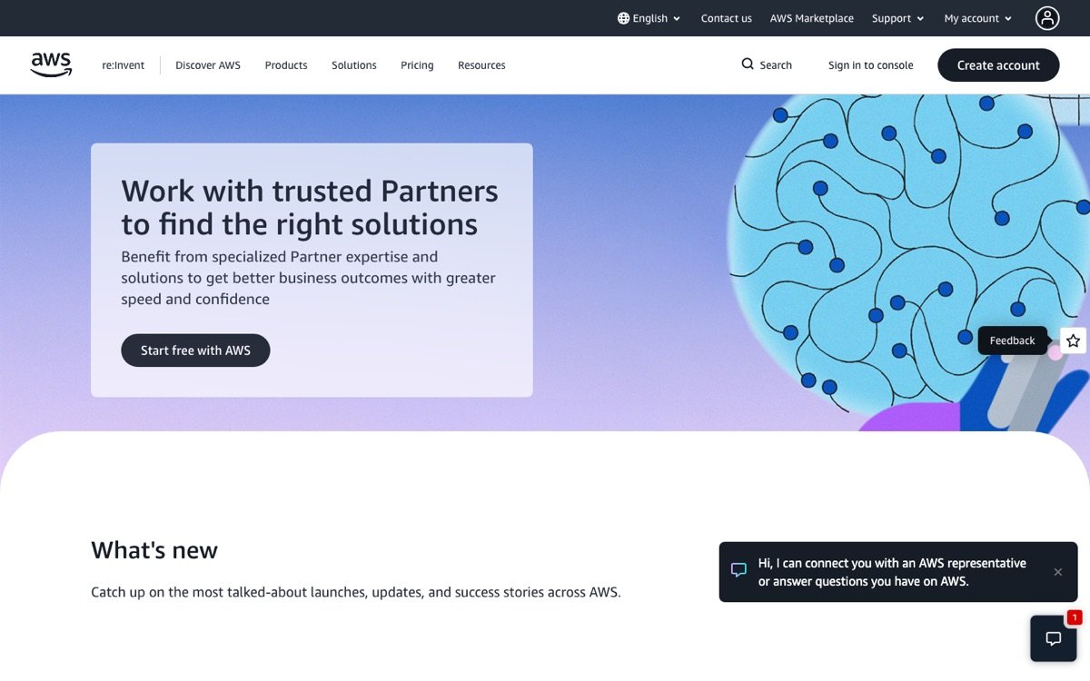 Amazon Bedrock homepage