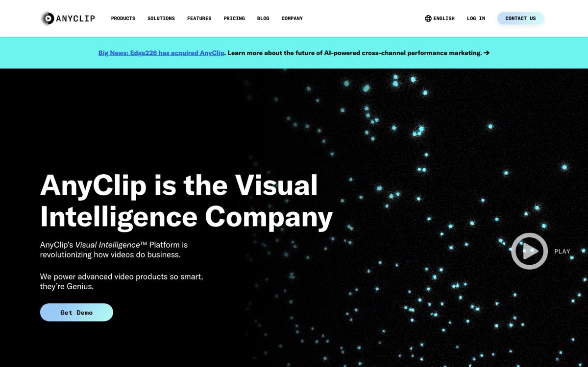 Anyclip homepage