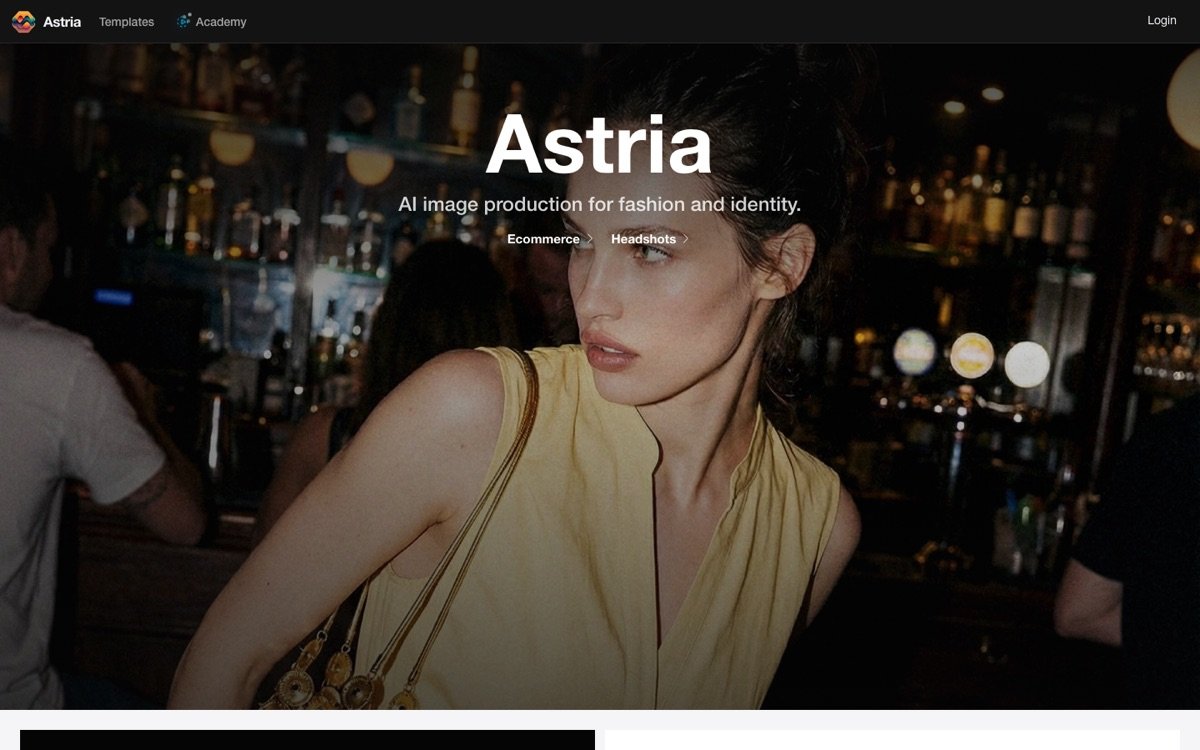 Astria homepage