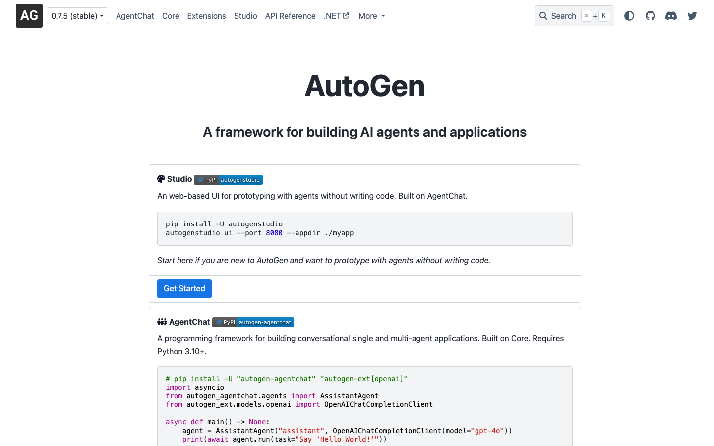 AutoGen screenshot