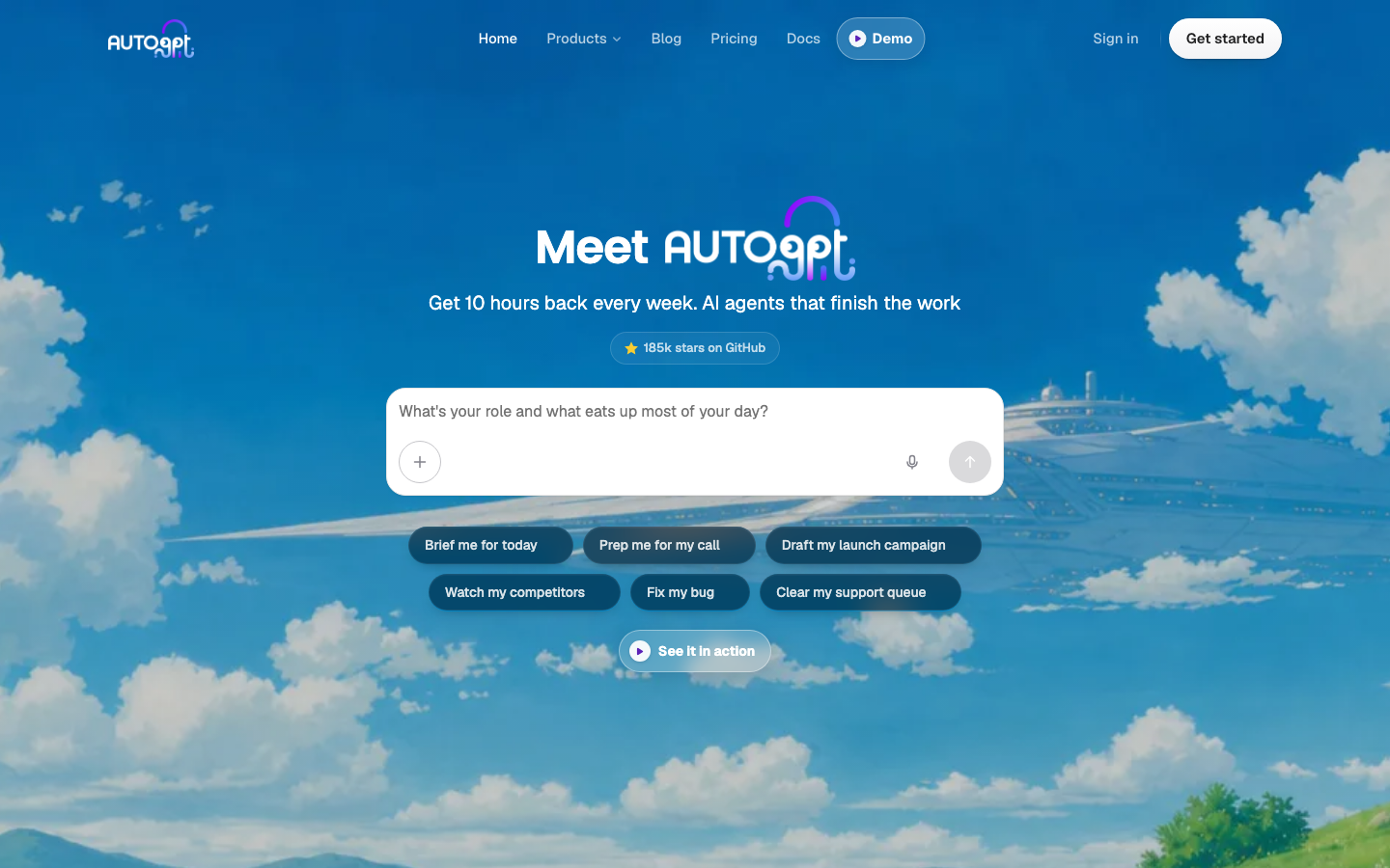 AutoGPT screenshot