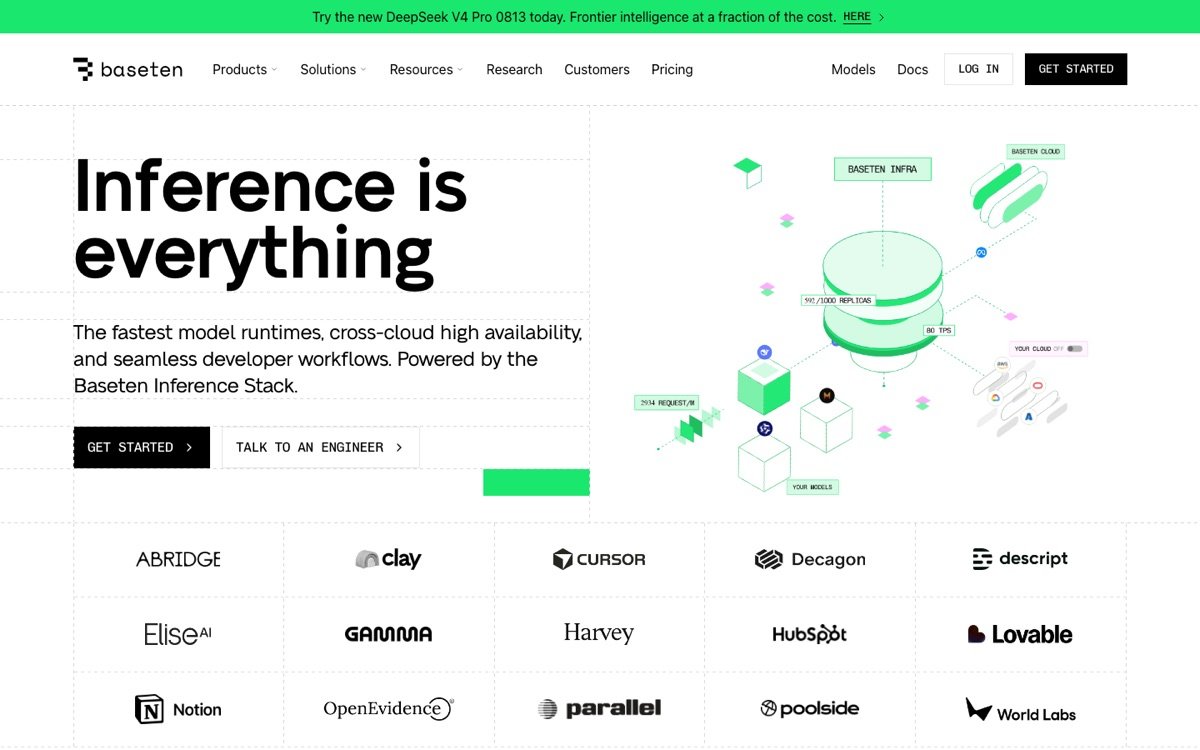 Baseten homepage