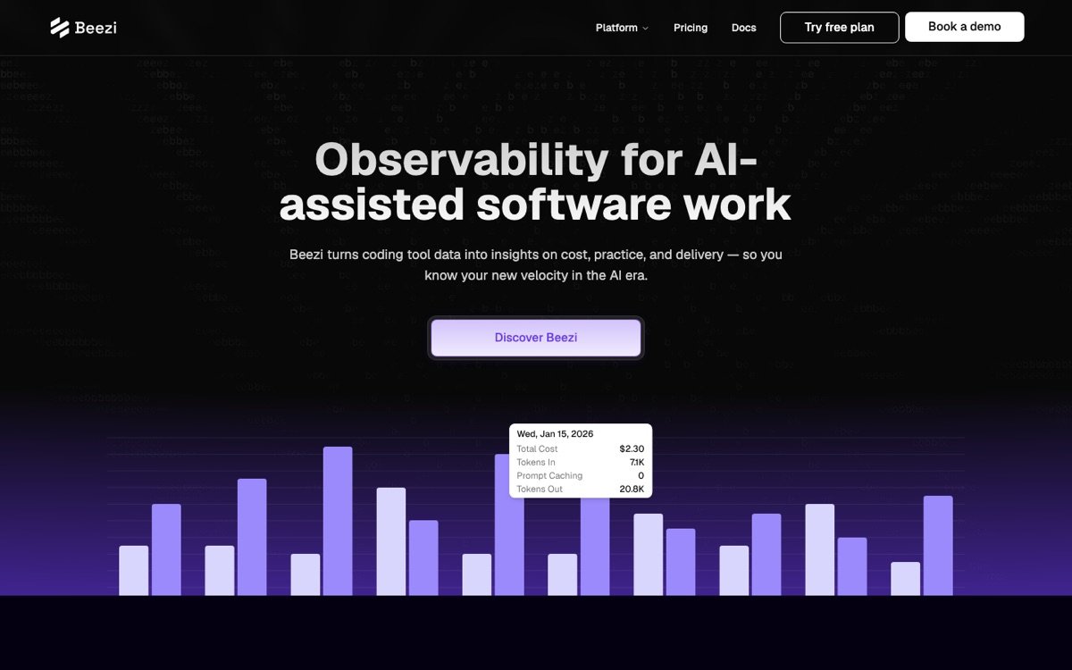 Beezi homepage