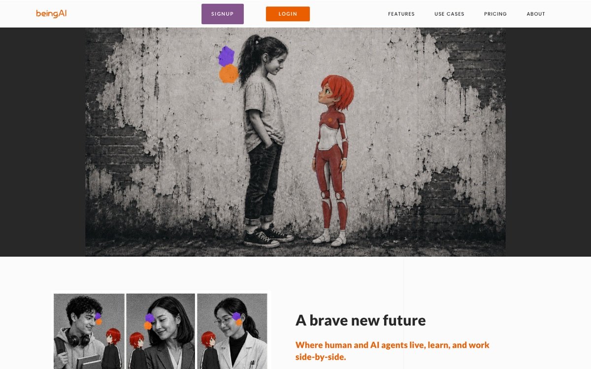 Beingai homepage