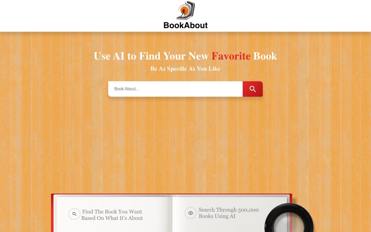 Bookabout homepage