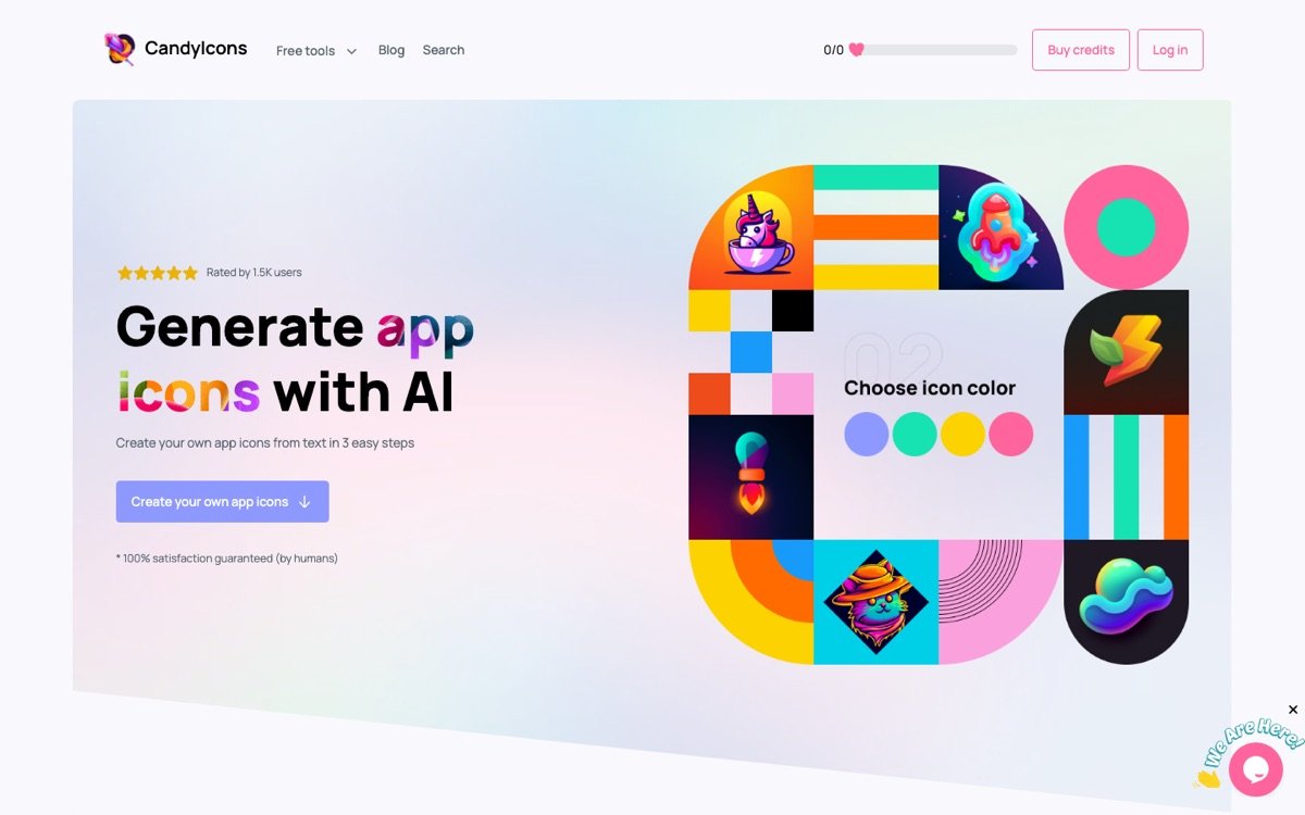 Candyicons homepage