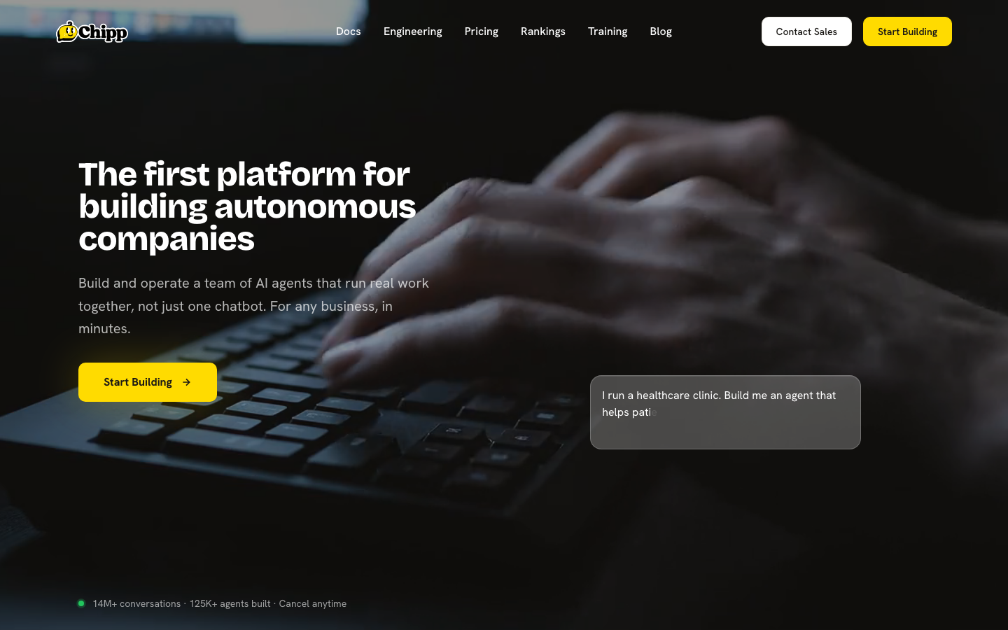 Chipp homepage