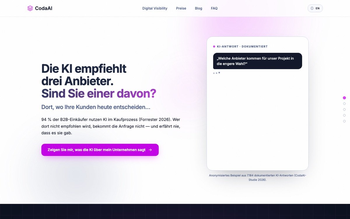 Coda Ai homepage
