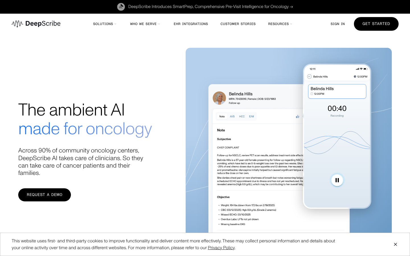 DeepScribe screenshot