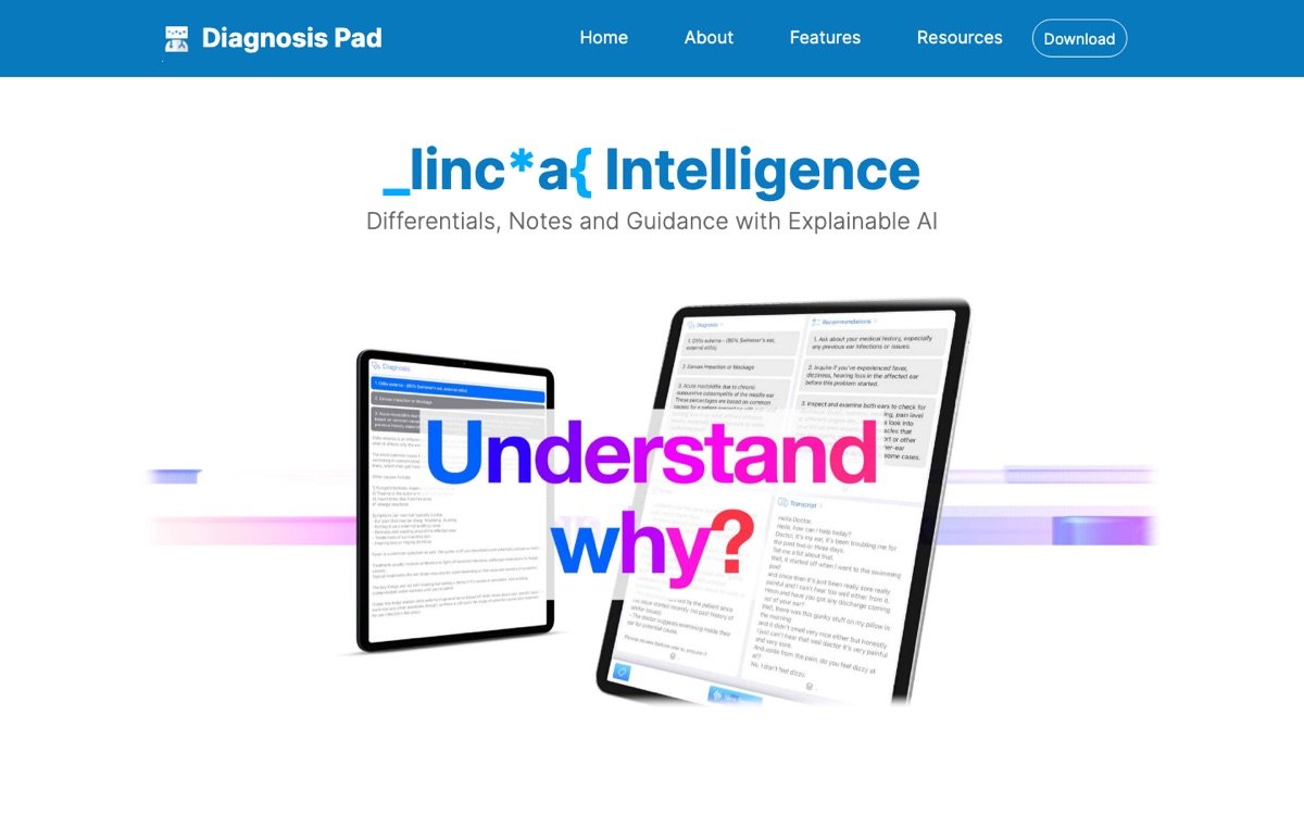 Diagnosis Pad homepage