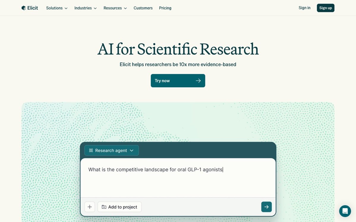 Elicit homepage