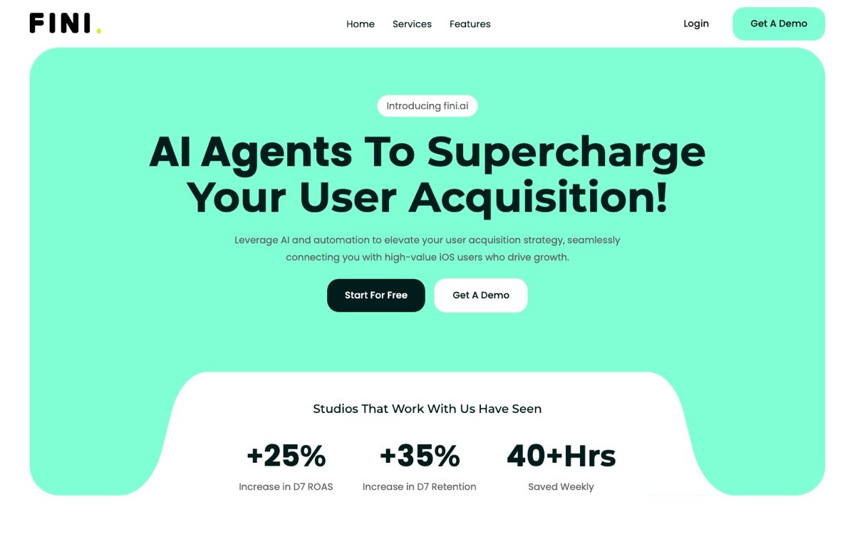 Fini homepage