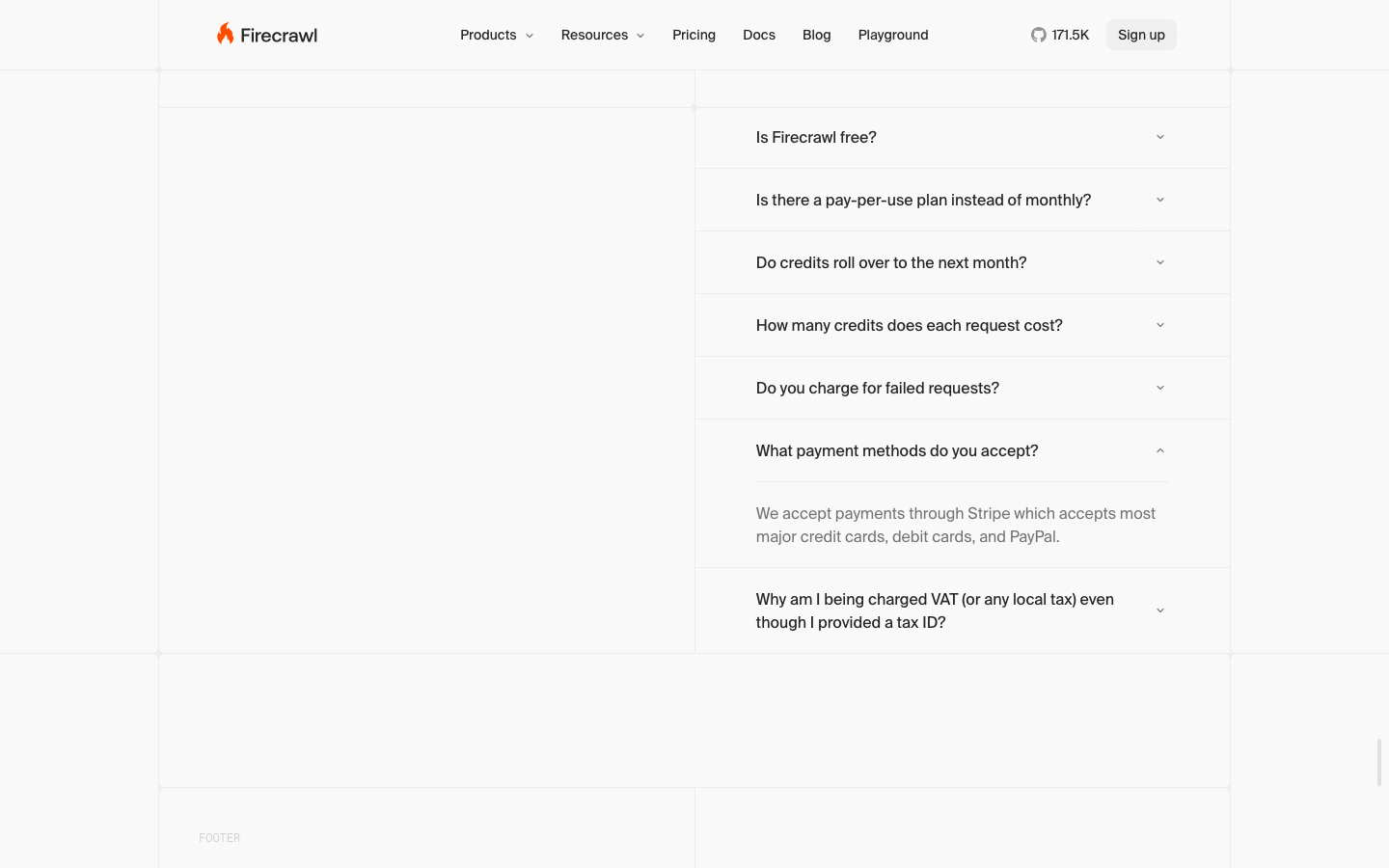 Firecrawl homepage