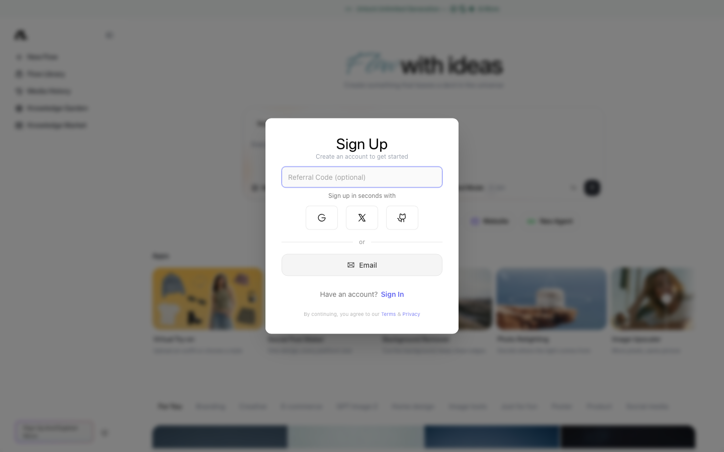 Flowith screenshot