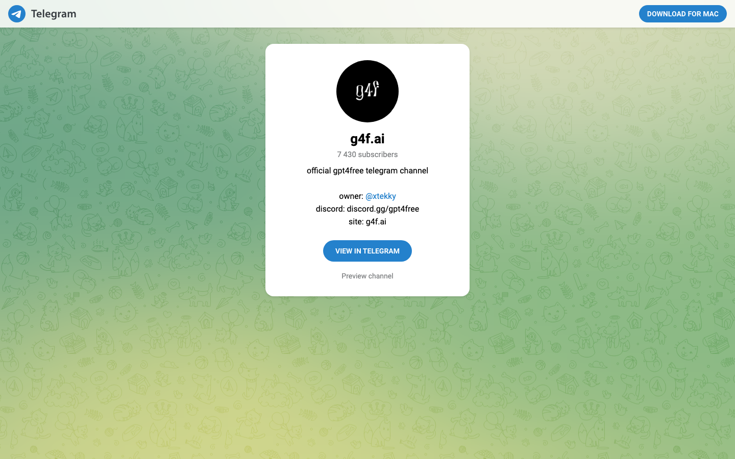 GPT4Free screenshot