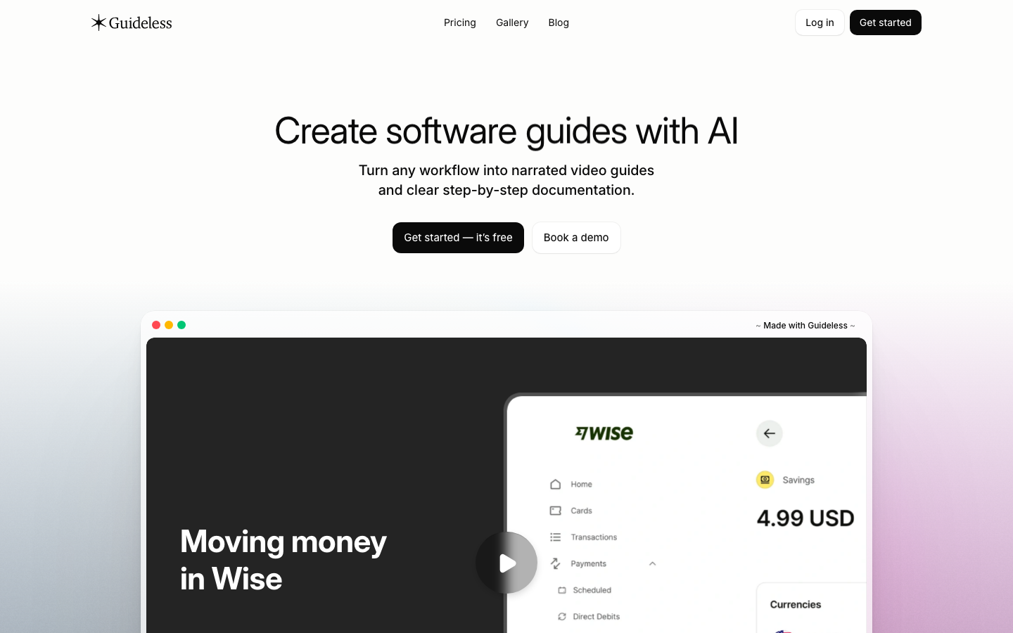 Guideless screenshot