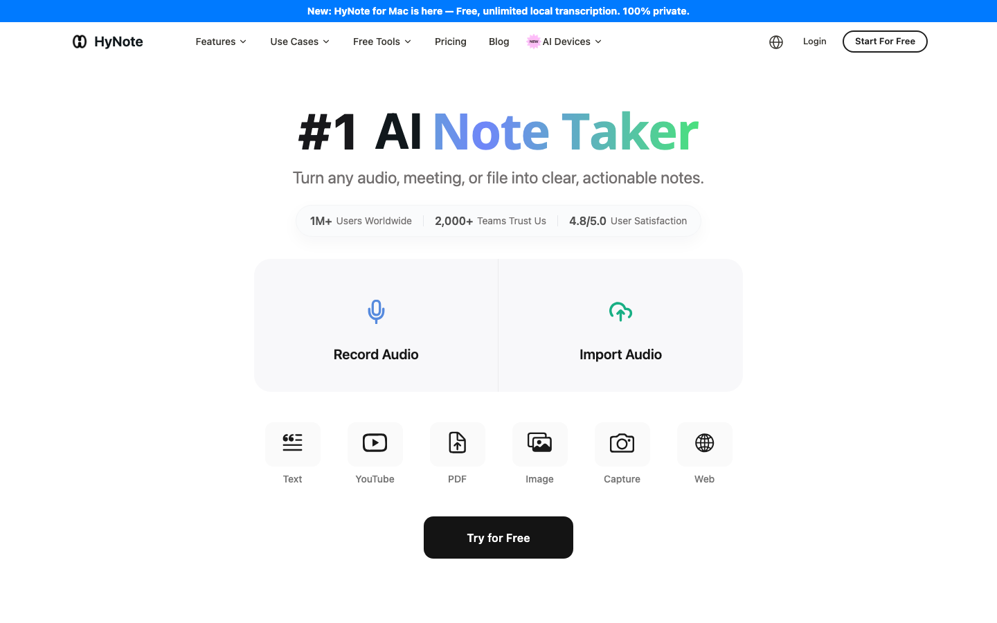 HyNote screenshot