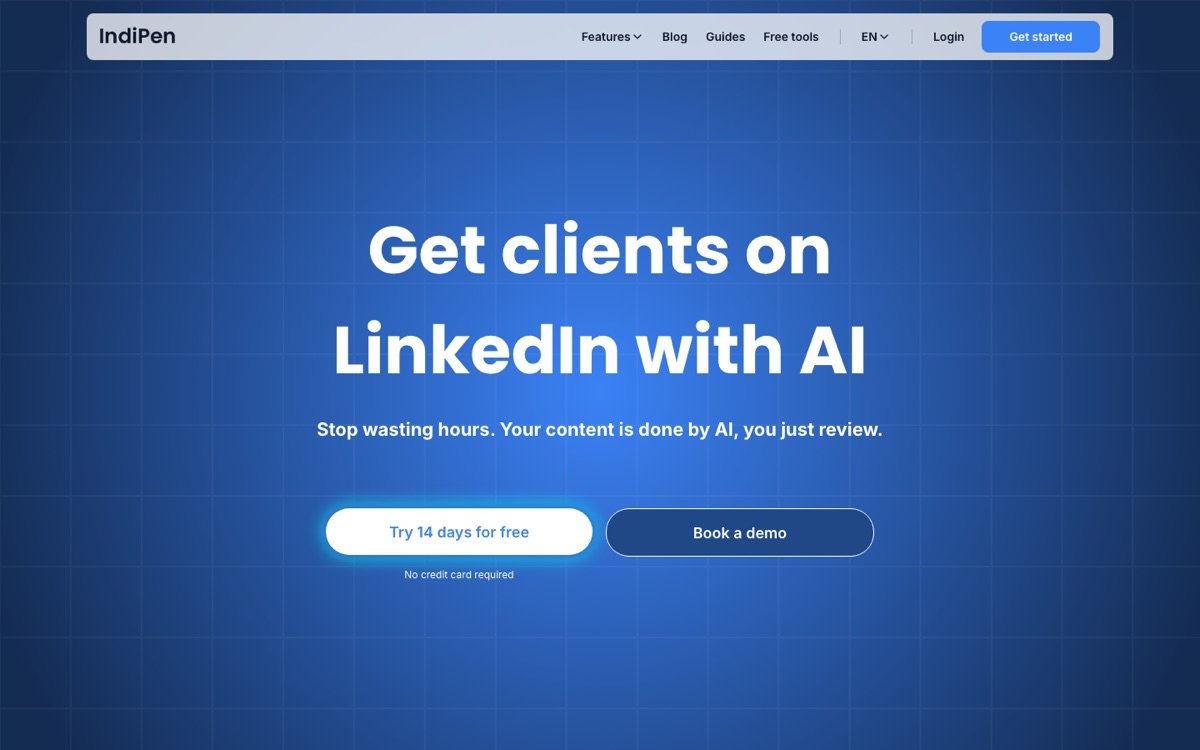 Indipen homepage