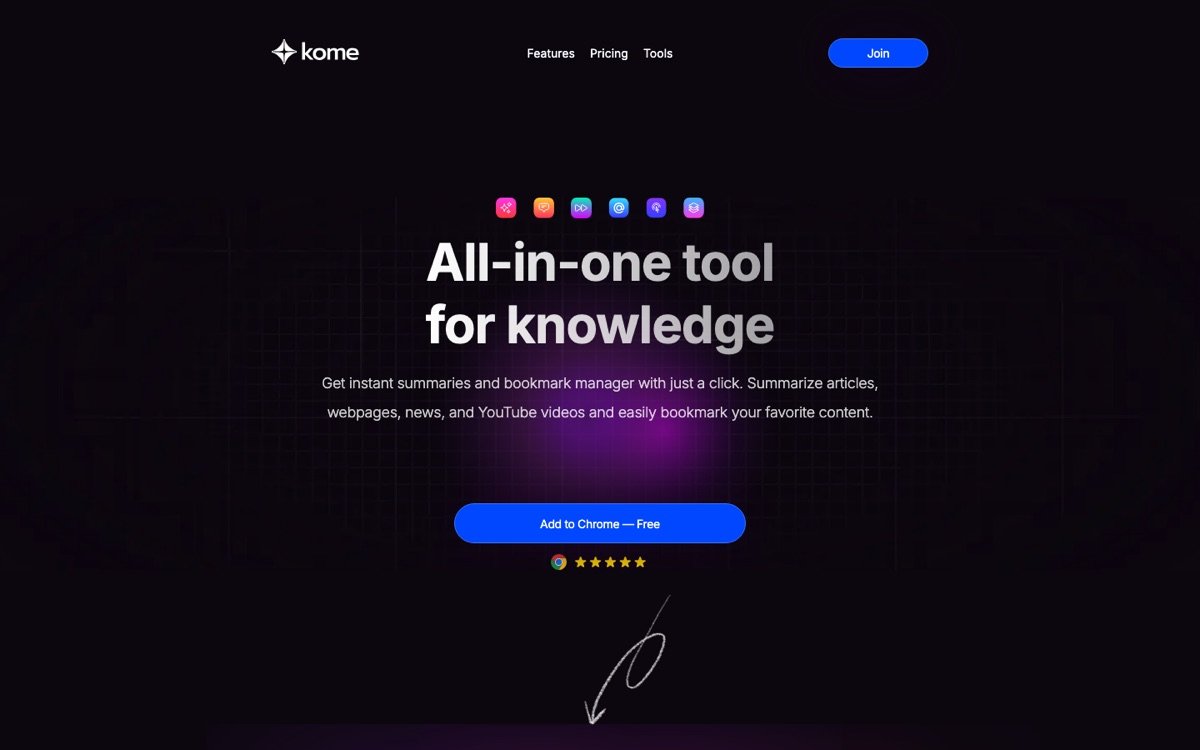 Kome homepage