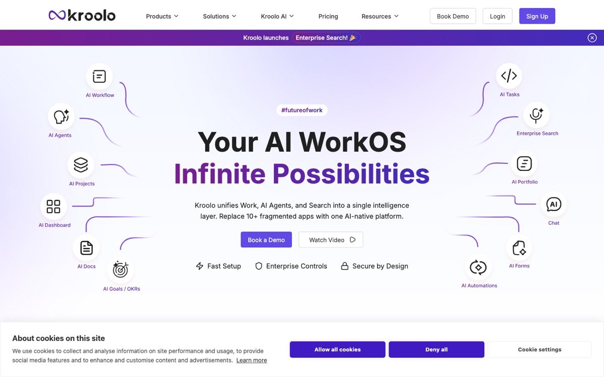 Kroolo homepage