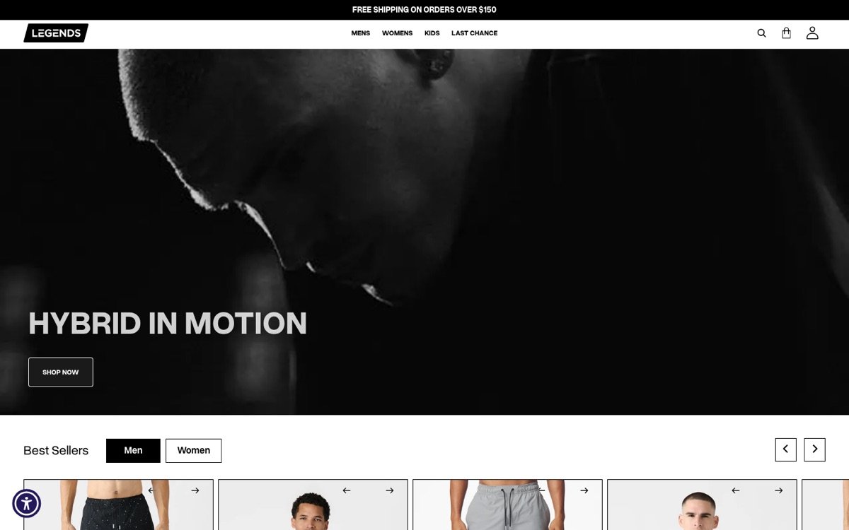 Legends homepage