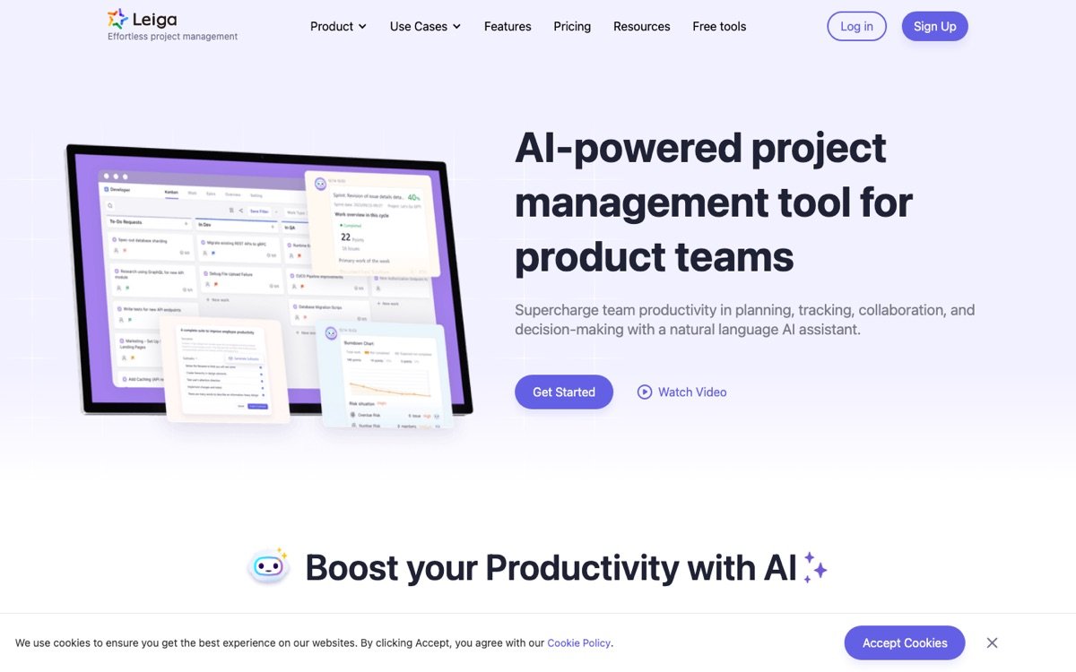 Leiga homepage