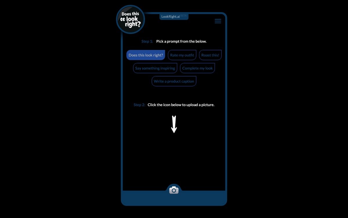 Lookright homepage