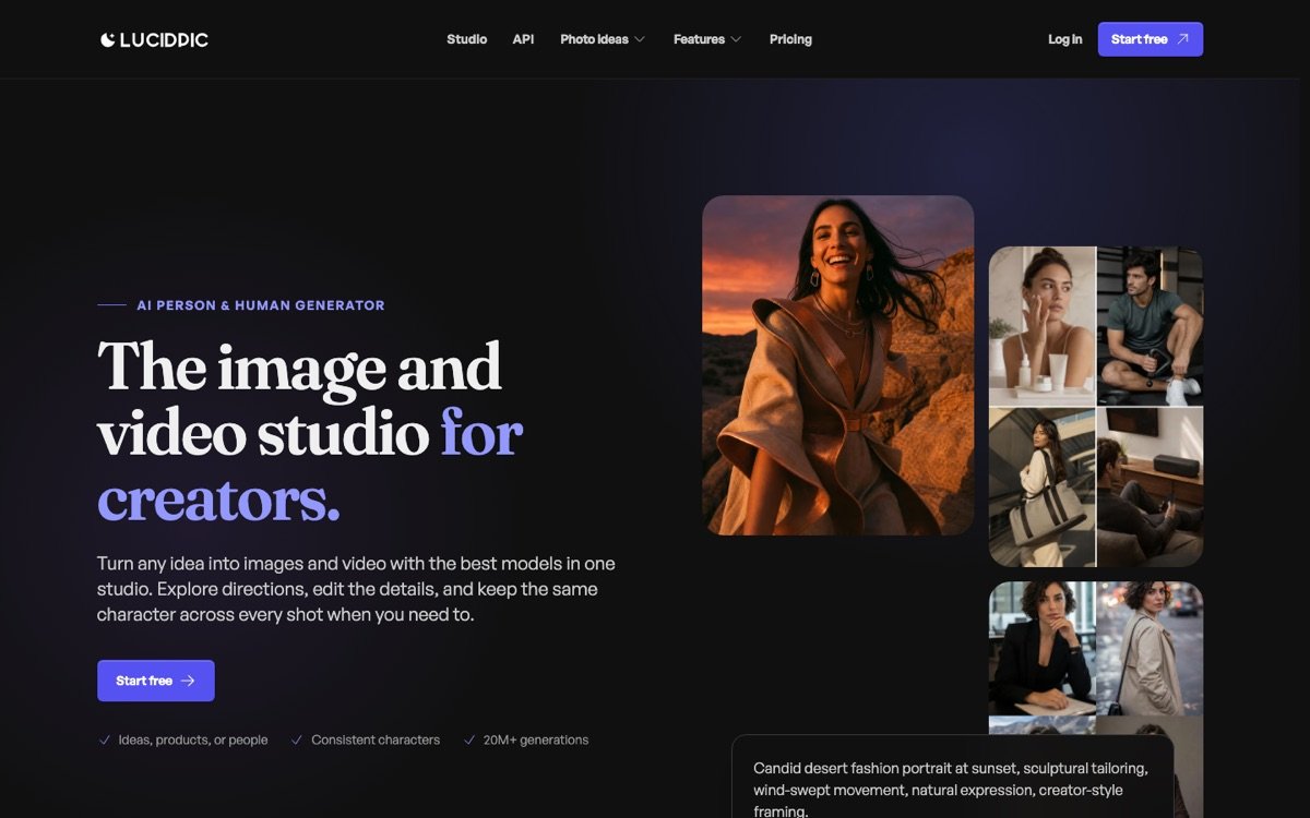 Lucidpic homepage