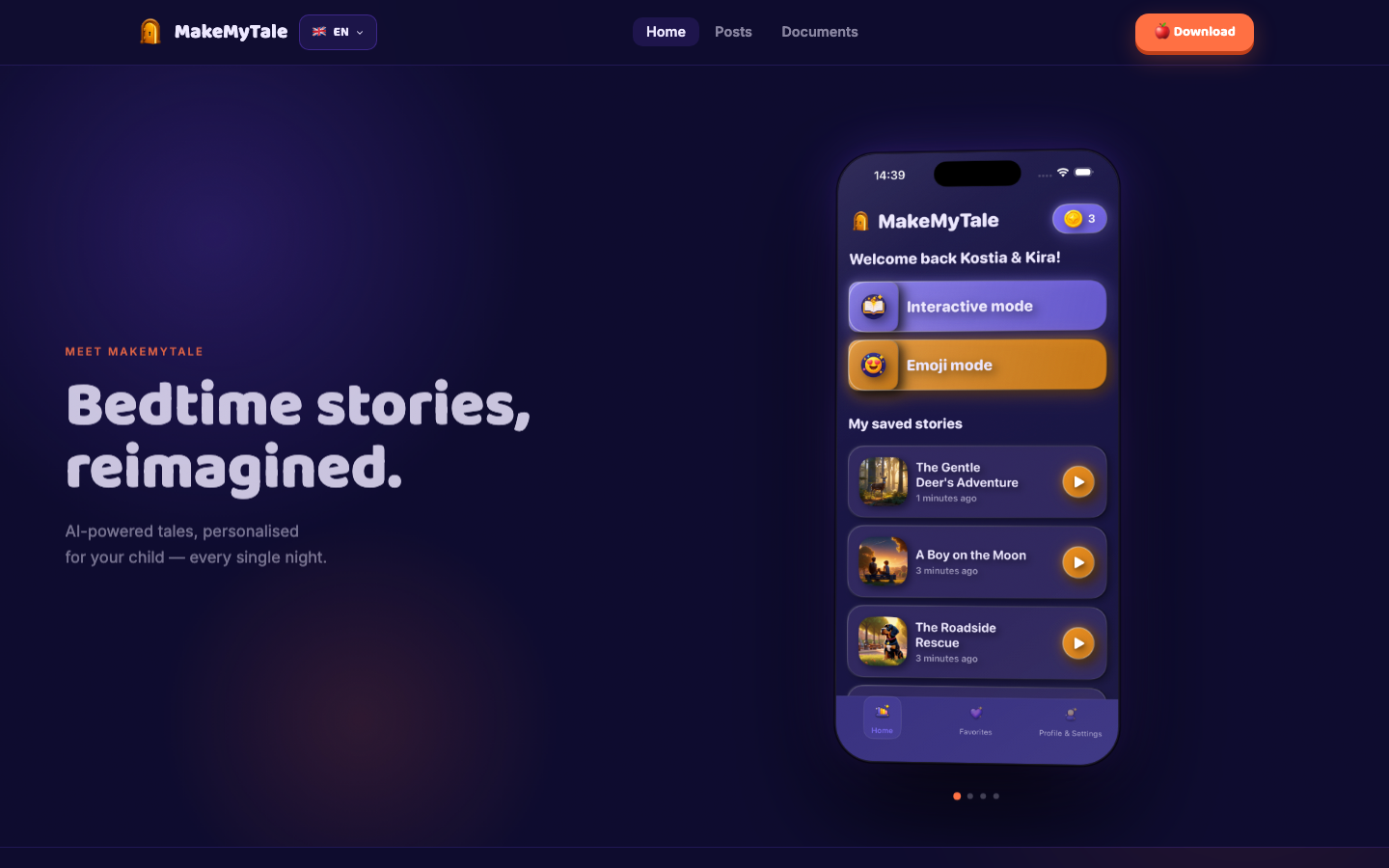 Makemytale screenshot
