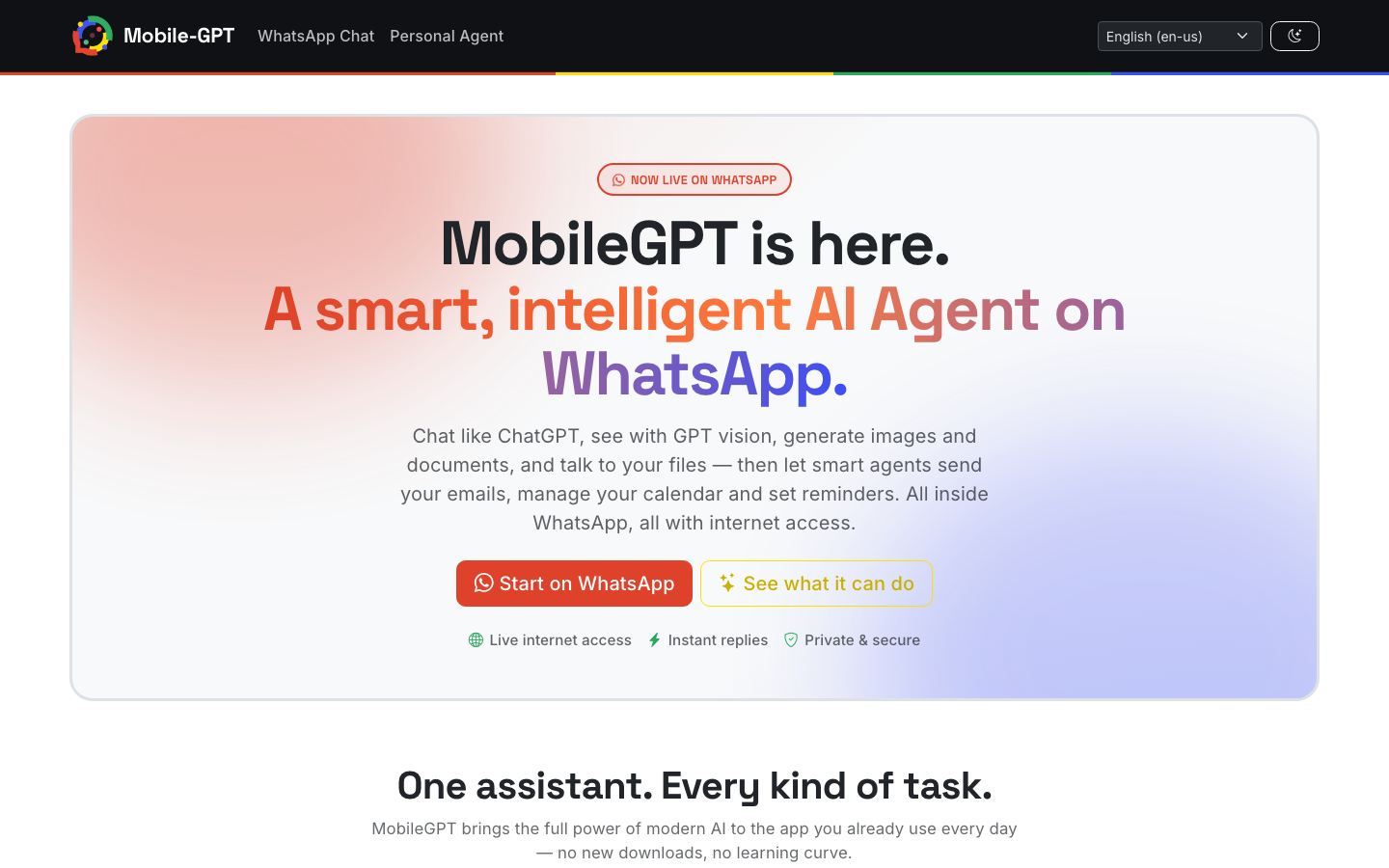 Mobile Gpt screenshot