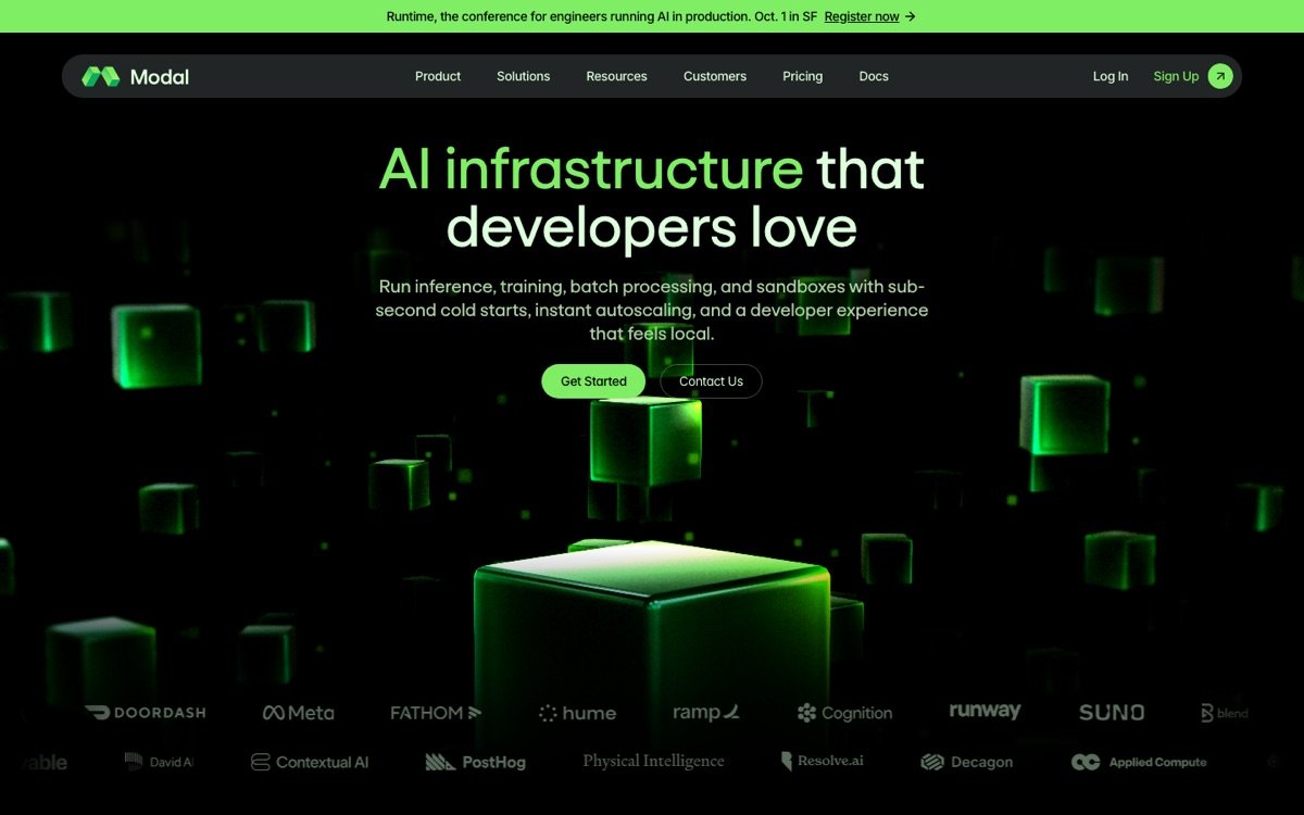 Modal homepage