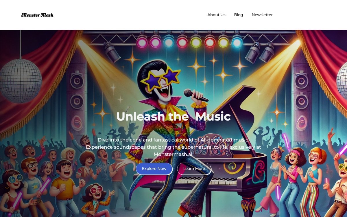 Monster Mash homepage
