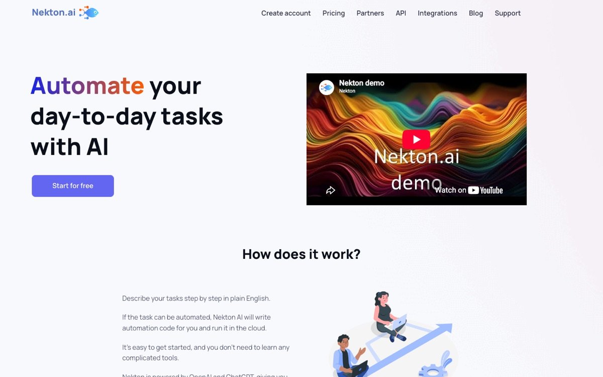 Nekton homepage