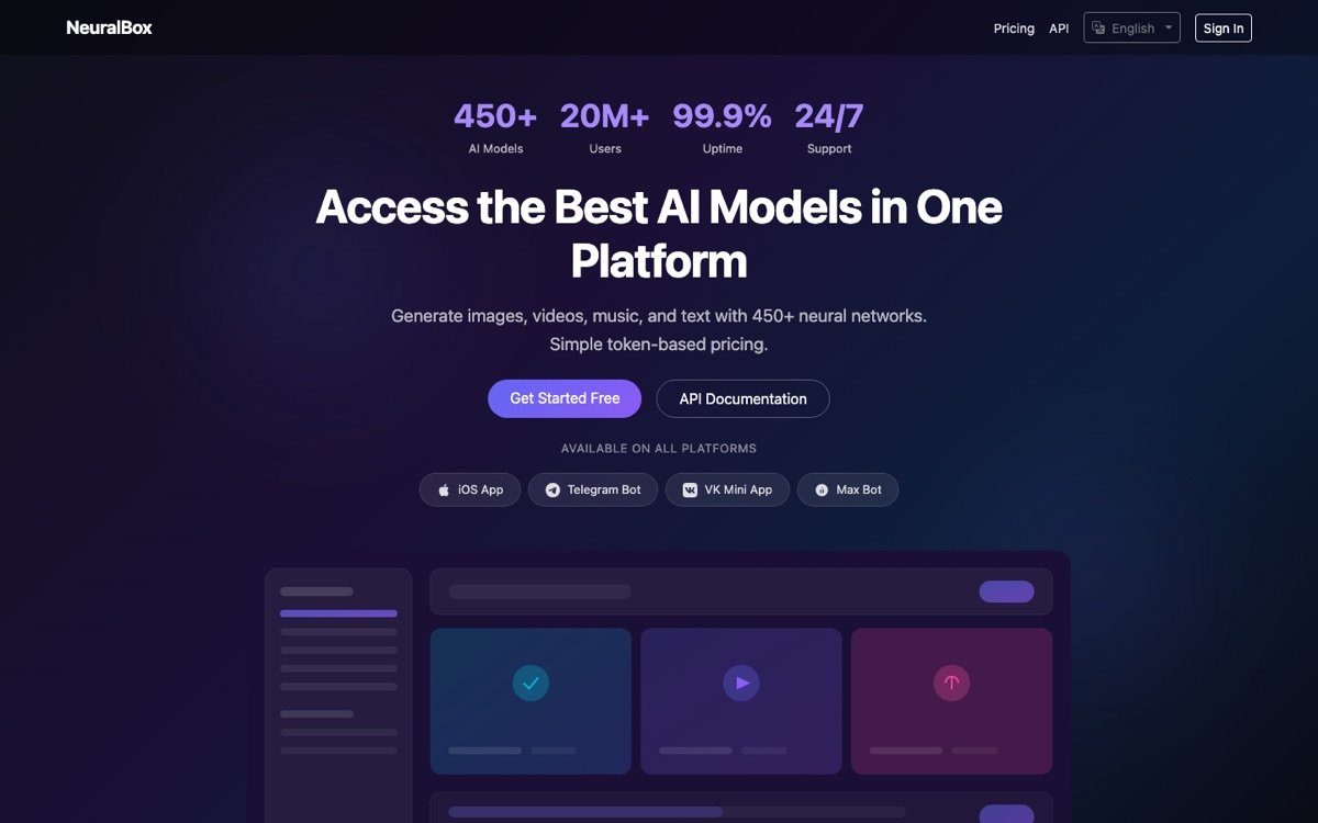 Neuralbox homepage