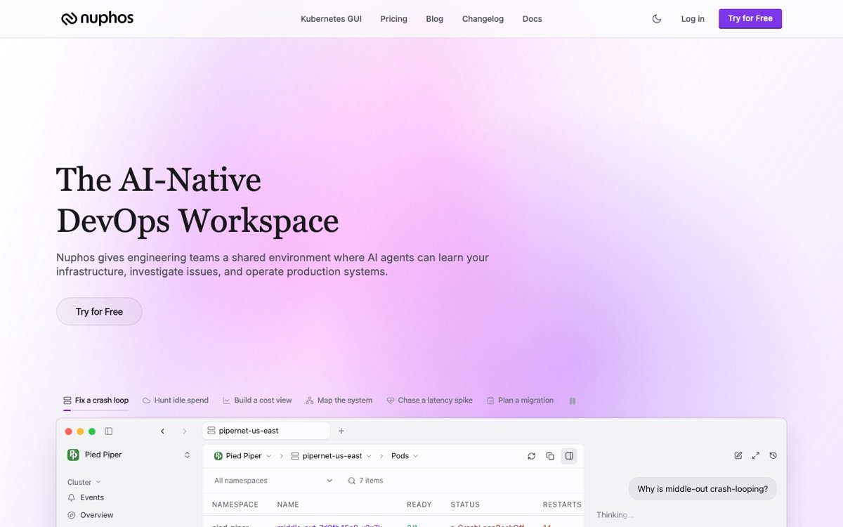 Nuphos homepage