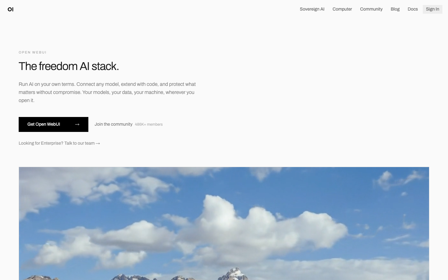 Open WebUI screenshot