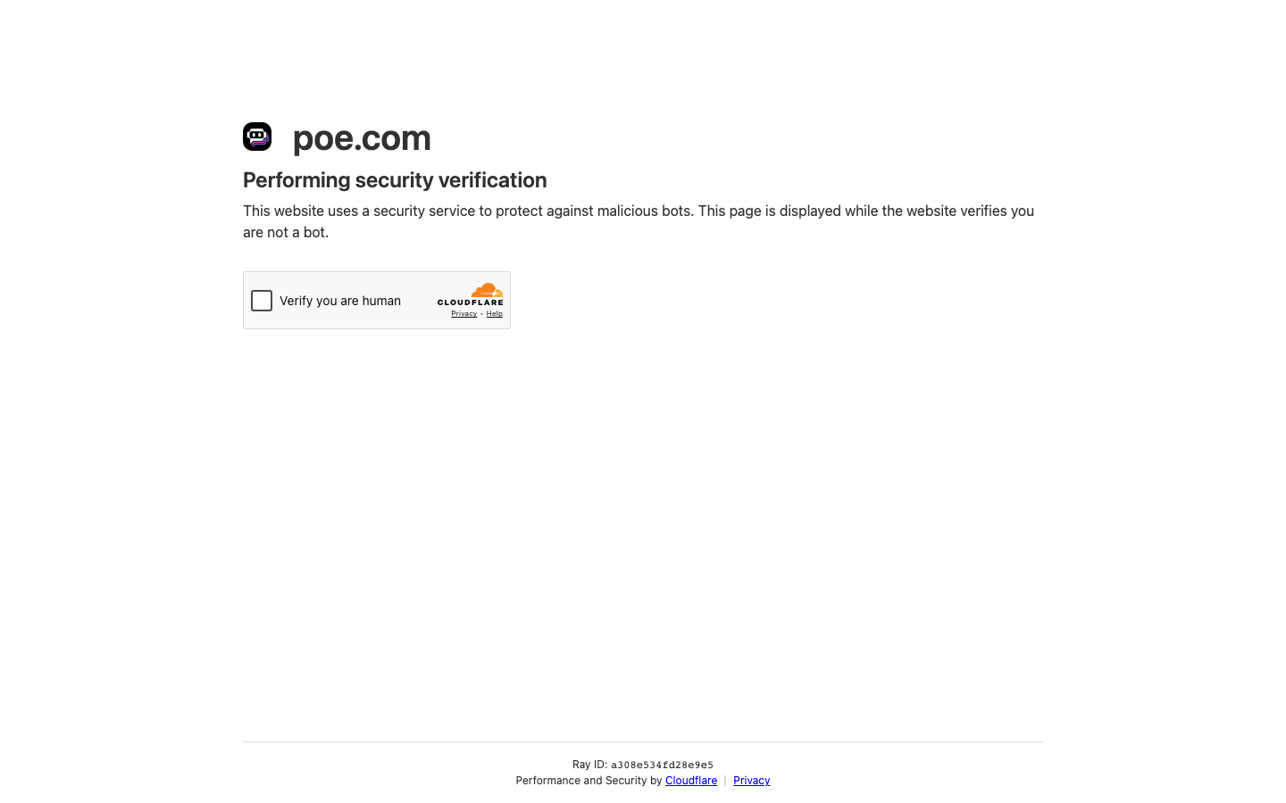 Poe homepage