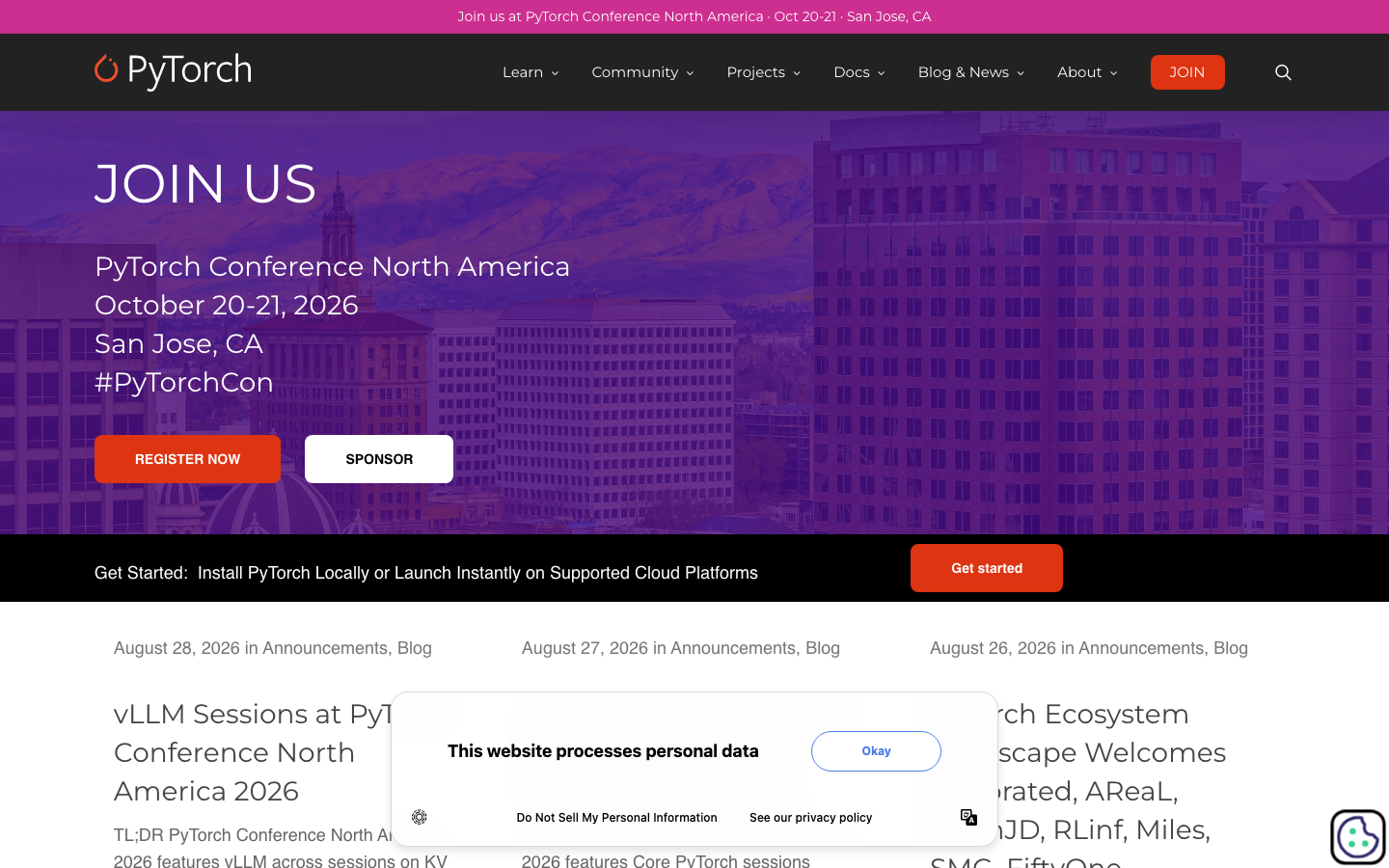 PyTorch screenshot