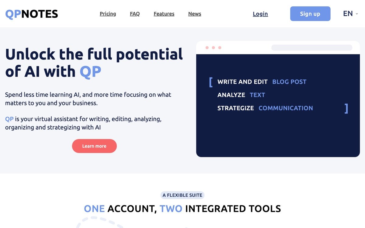 Qpnotes homepage