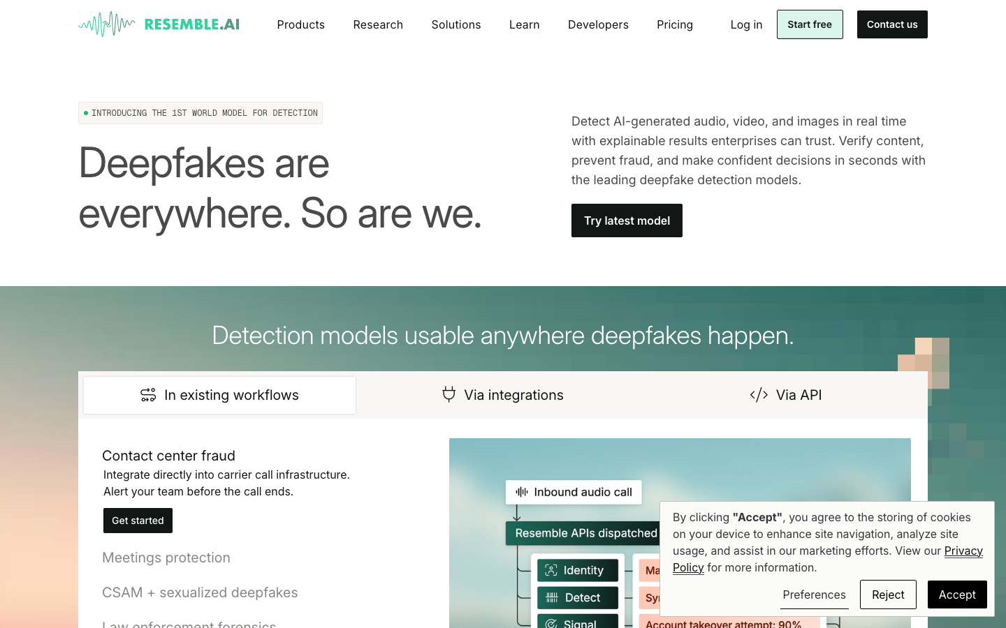 Resemble AI screenshot