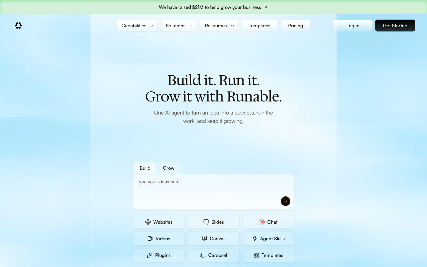 Runable screenshot