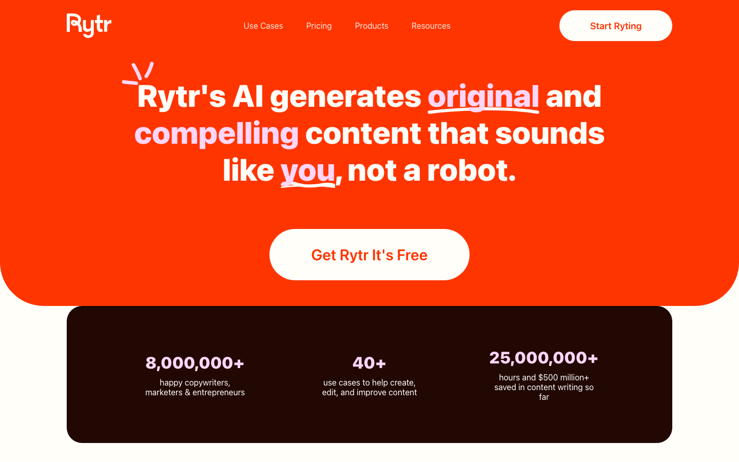 Rytr screenshot