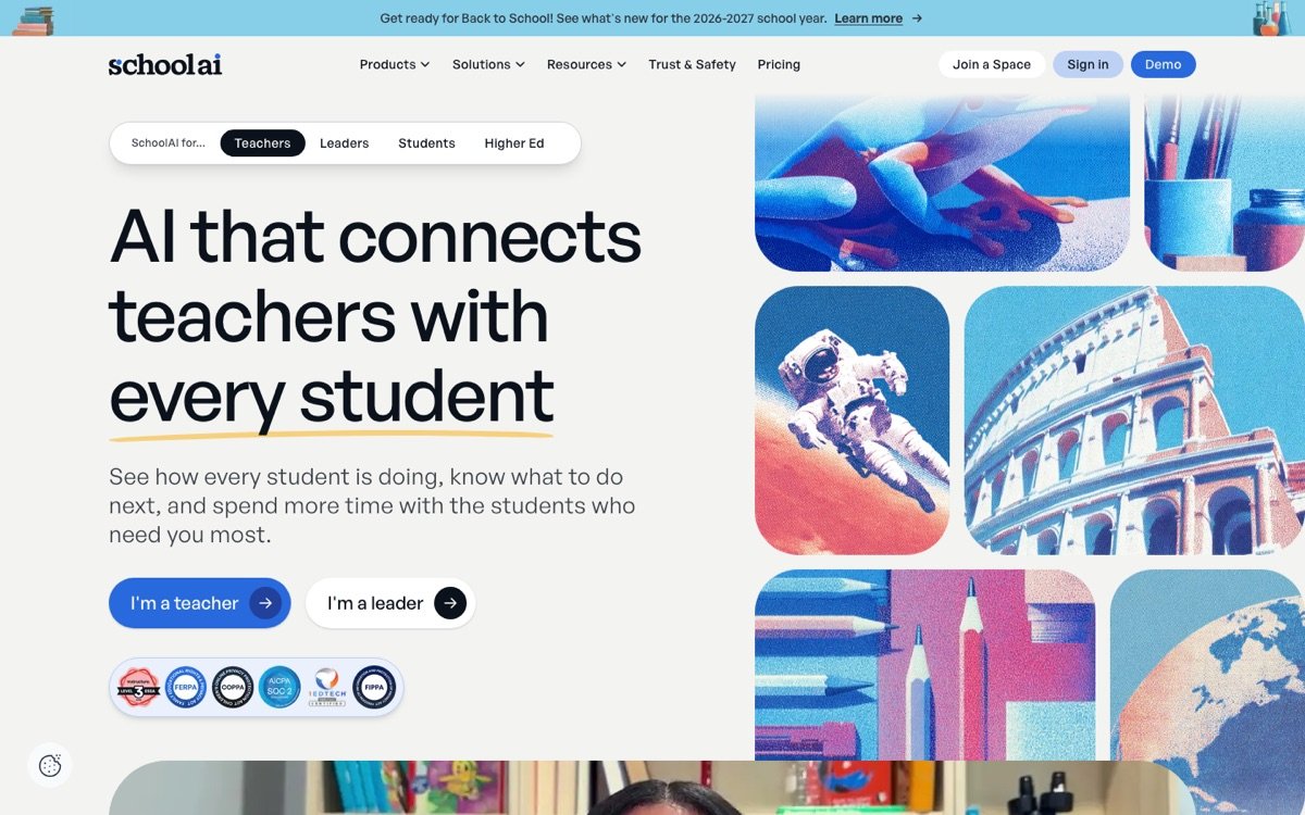 Schoolai homepage