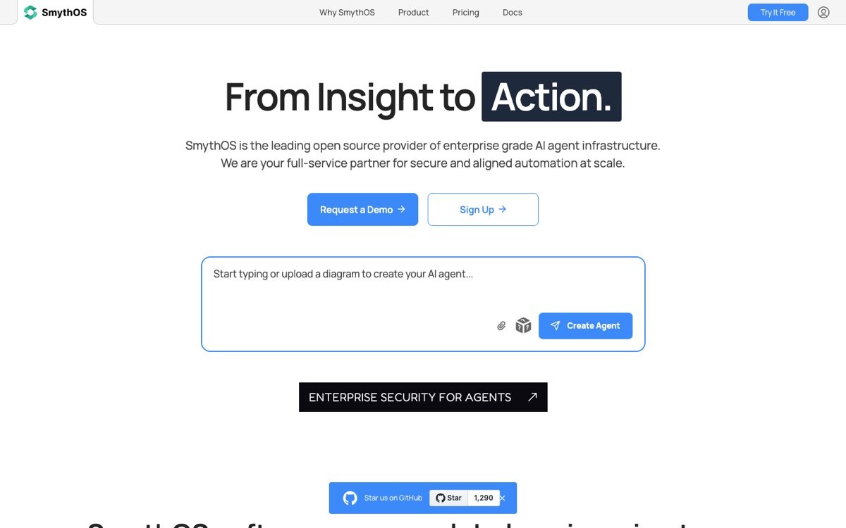 Smythos homepage