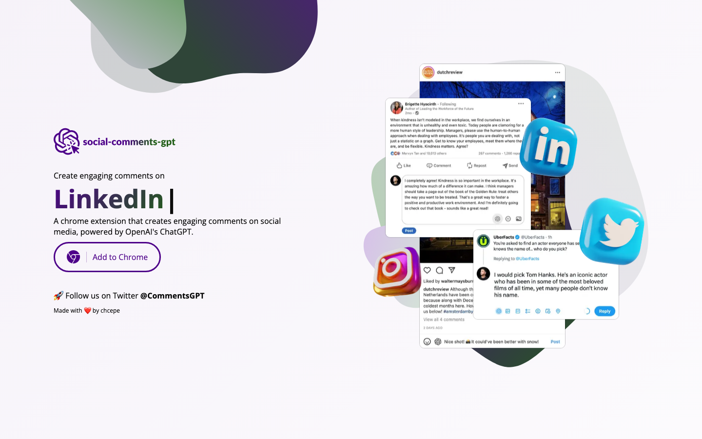 Social Comments Gpt screenshot