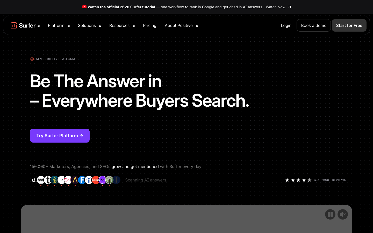 Surfer SEO screenshot