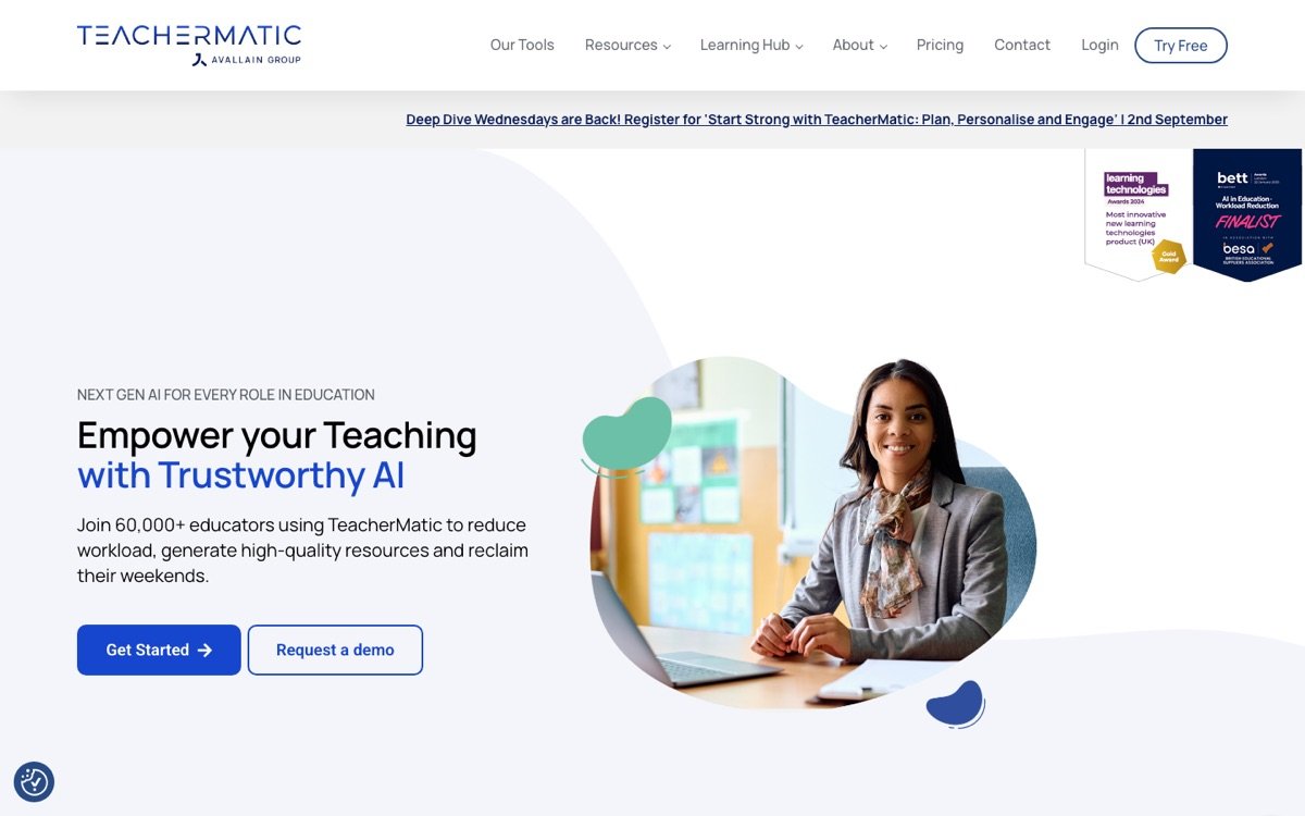 Teachermatic homepage