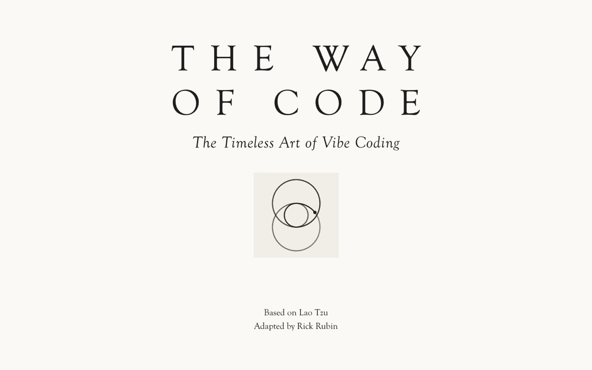The Way Of Code homepage